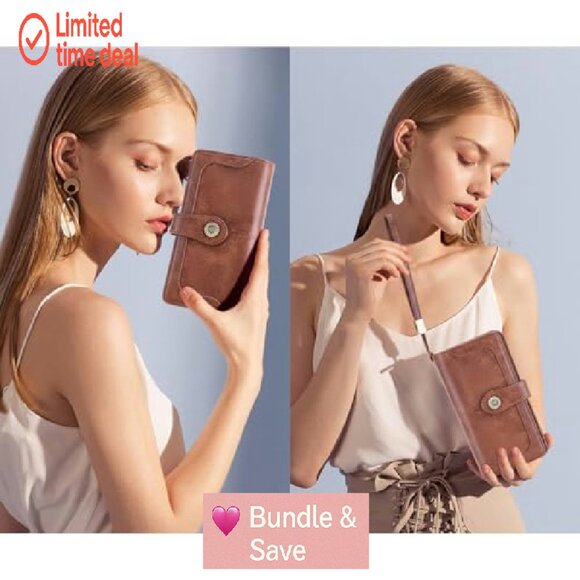 Large Capacity Leather RFID Blocking Bifold Wallet with Zipper Coin Pocket - Picture 7 of 8